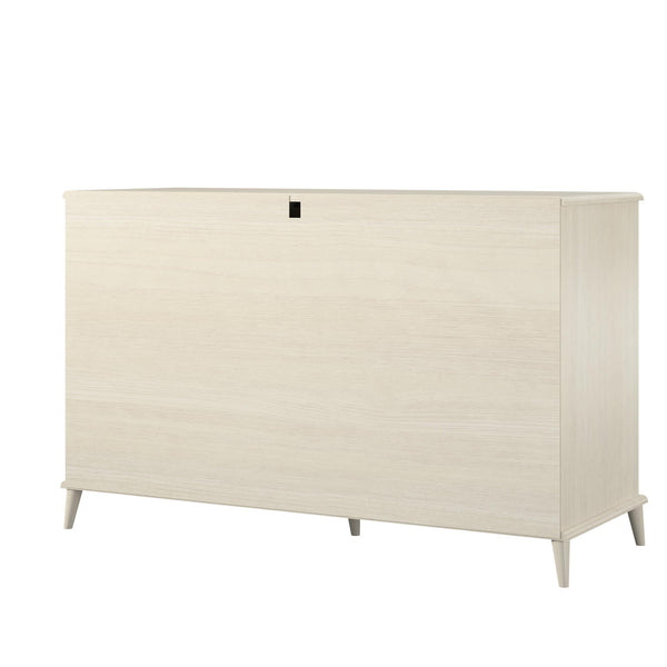 English Elm Farnsworth Mid-century Modern Six Drawer Dresser Warm Wood Finish Bedroom Storage B2733S00018