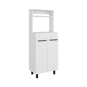 English Elm Alani Freestanding Kitchen Storage Cabinet with Microwave Shelf and Enclosed Pantry Space B070P474239