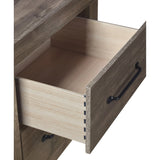 English Elm Toriya Brown 2-Drawer Nightstand With English Dovetailed Drawers