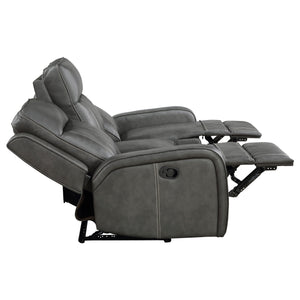 English Elm Forrest Grey Motion Reclining Sofa - Modern Elegance With Plush Comfort And Stylish Design Features B062P354053