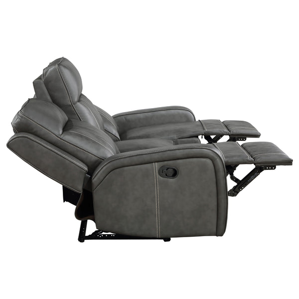 English Elm Forrest Grey Motion Reclining Sofa - Modern Elegance With Plush Comfort And Stylish Design Features B062P354053