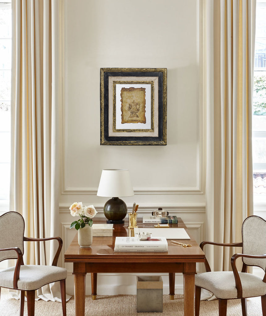 English Elm 13X15" Lucian Framed Antiqued Sculpture Print Set - Elegant Vintage Art For Timeless Home Décor W2078P223148