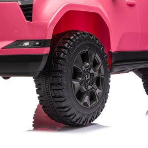 English Elm Lexus Gx550 Two Seat Kids Ride on with 24v Power Remote Control and Suspension Pink W1578P416225