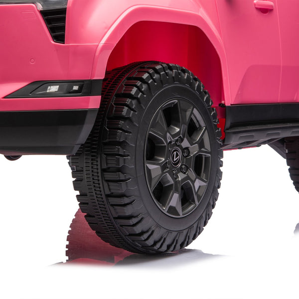English Elm Lexus Gx550 Two Seat Kids Ride on with 24v Power Remote Control and Suspension Pink W1578P416225