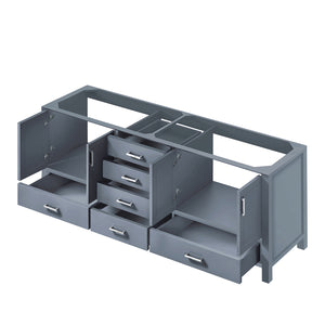 English Elm Dark Grey Double Bath Vanity - 80" W Stylish Storage Solution With Soft-Close Features & Durability B2731P258939