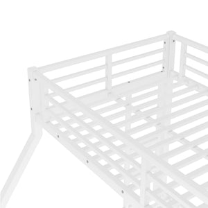 English Elm Twin Xl Solid Pine Loft Bed with Built-in Led Lighting and Storage Shelves W1580S00431