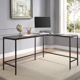 OSP Home Furnishings Contempo L-shaped Desk Ozark Ash