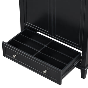 English Elm 30" Bathroom Vanity With Sink Combo - Modern Black Cabinet, Spacious Storage & Durable Design SY999606AAB-6