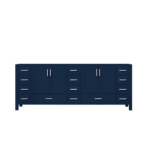 English Elm Navy Blue Double Bath Vanity 84" W x 22" D – Solid Wood Frame, Soft-Close Drawers, 14-Drawer Storage B2731P258985
