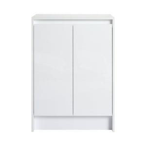 English Elm 72" Freestanding Vanity Combination With Soft-Closing Drawers, Glossy White Storage Solution For Modern Bathrooms W999S00429