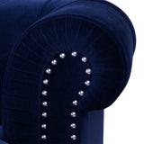 English Elm La Rosa Victorian Chesterfield Tufted Sofa, Navy Blue Velvet