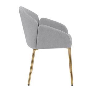 English Elm Christopher Knight Home® - Dining Chair Set Of 2 - Modern Grey Upholstered Metal Chairs For Stylish Dining & Home Bars N779P186914G