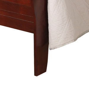 English Elm Charming Traditional Full Bed with Warm Finish, Durable Particleboard Frame and Timeless Design for Cozy Bedrooms Cherry 74 L x 6 W x 3 H B078S00269