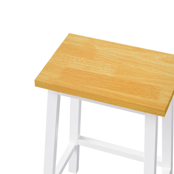 English Elm K&k 53 Inch Kitchen Island Set with Bar Stools Power Outlet Drop Leaf and Storage White N707S003007W
