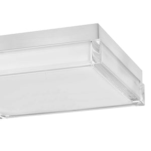 English Elm 11-inch Matte Led Flush Mount Ceiling Light Dimmable Frosted Diffuser Modern Low Profile Chrome B370P398965