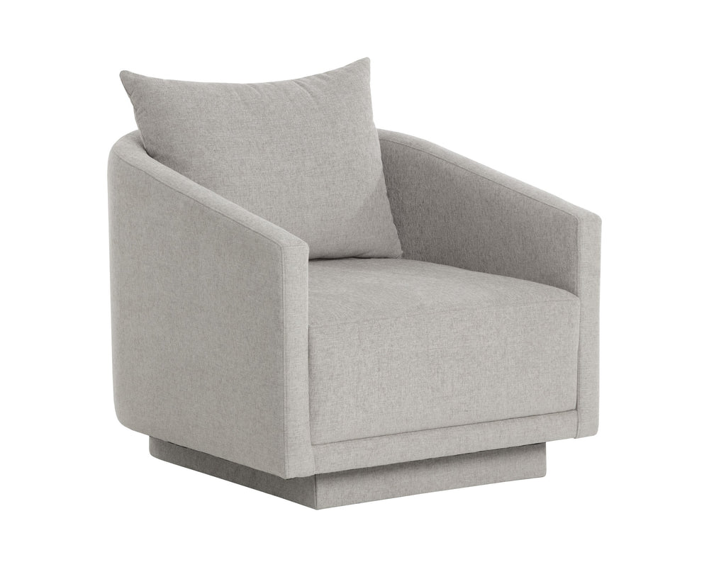 Sunpan Gannon Armchair - Modern Elegance In Ernst Sandstone Fabric For Refined Comfort In Your Home Grey Fabric 111670