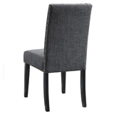 English Elm Madsanorin Grey Dining Chairs With Nailhead Trim (Set Of 2)