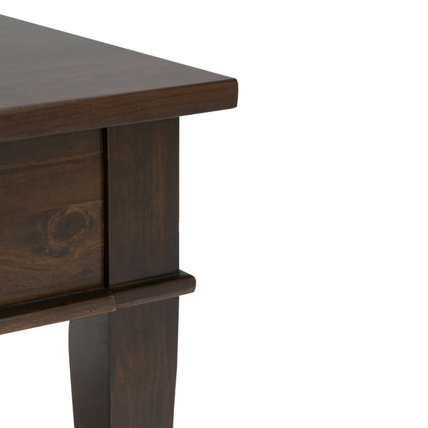 English Elm Carlton Coffee Table - Handcrafted Dark Tobacco Brown With Storage & Timeless Transitional Design B136P158131