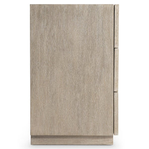 Bernhardt Bernhardt Hansby 72” Dresser In Trevin Light Wood With Hammered Cast-Aluminum Fronts & Push-Open Drawers 338052