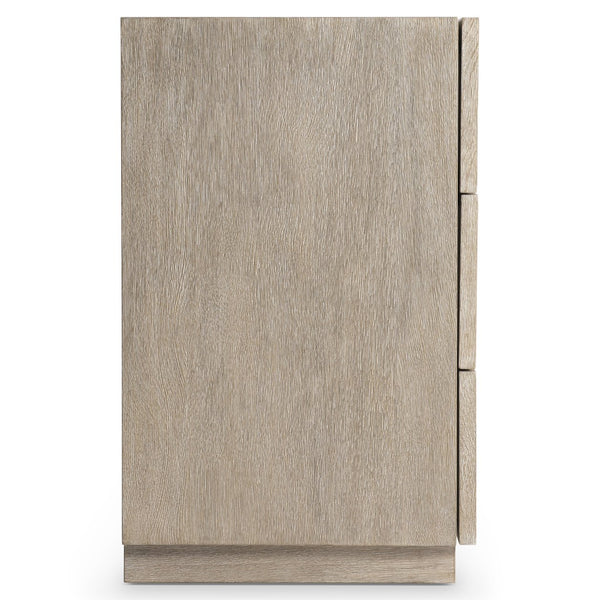 Bernhardt Bernhardt Hansby 72” Dresser In Trevin Light Wood With Hammered Cast-Aluminum Fronts & Push-Open Drawers 338052