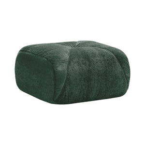English Elm Ottoman Velvet Tufted Modular Cloud Sofa Plush High Density Foam Living Room Seating Green W714P387035