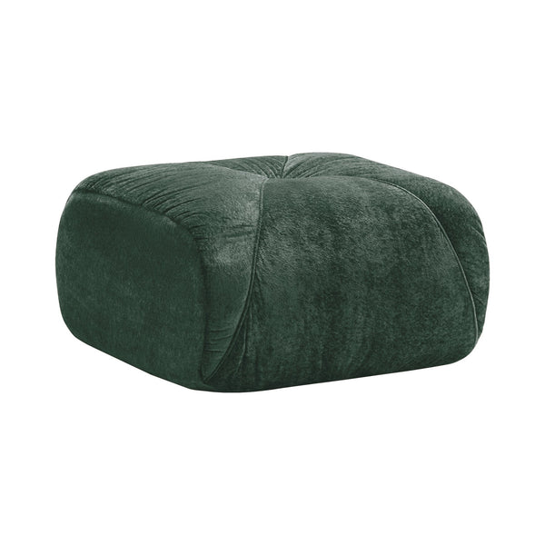 English Elm Ottoman Velvet Tufted Modular Cloud Sofa Plush High Density Foam Living Room Seating Green W714P387035