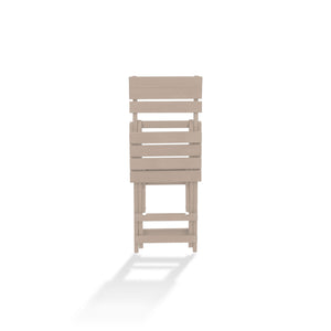 English Elm Harbor Point Recycled Hdpe Outdoor Folding Bar Stool Patio Deck All Season Seating Sand B2745P409655