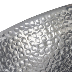 English Elm 14.2x14.2x10.8" Silver Aluminum Bowl Organic Twig Stand Sculptural Nickel Centerpiece W2078P489710