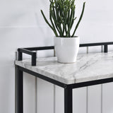 OSP Home Furnishings Brighton Console Table White/Black