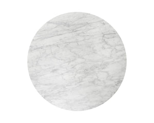 Sunpan DAMON Bar Table - Modern Elegance with Brushed Gold Base and Unique White Marble Top Design 104428