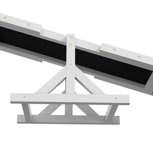 English Elm Pawhut Wooden Dog Agility Seesaw - Weather Resistant Training Equipment For Strength & Coordination W2225P173808-GIGA