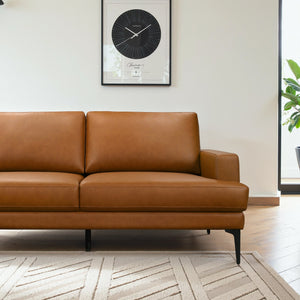English Elm Bristol Vegan Leather Sectional Sofa Mid-century Modern Left Chaise Living Room B183S00209