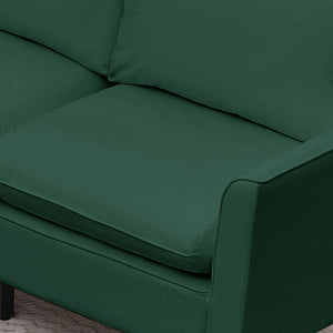 English Elm Ts Cat Paw Faux Leather Accent Chair Nordic Retro Single Seat for Bedroom Lounge Green W2311P457723