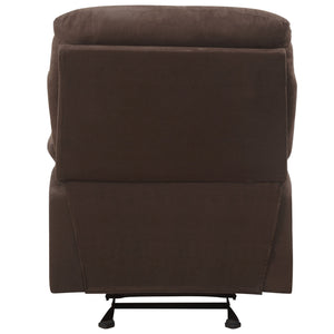 English Elm Chocolate Pillow Top Arms Recliner - Tufted Back, Microfiber Comfort, Motion Recline for Lounging Bliss B062P189118