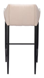 Andover Barstool Beige 110170 Zuo Modern