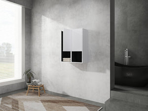 English Elm 12" Bathroom Side Cabinet - Wall-Mounted, Soft-Close Doors, Space-Saving Design For Modern Storage Solutions W999S00280