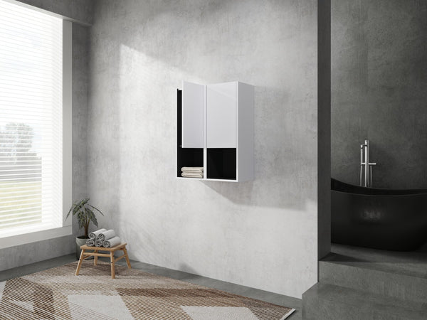 English Elm 12" Bathroom Side Cabinet - Wall-Mounted, Soft-Close Doors, Space-Saving Design For Modern Storage Solutions W999S00280