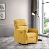 English Elm Ashcroft Furniture - Asheville Dark Yellow Suede Recliner Chair