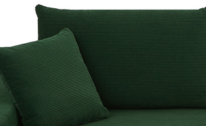 English Elm Sectional Couch Covers 2 Piece s L Shape Sectional Sofa Corduroy Couches For Living Room, Bedroom, Salon For Left Chaise Including Bottom Frame .Drak Green