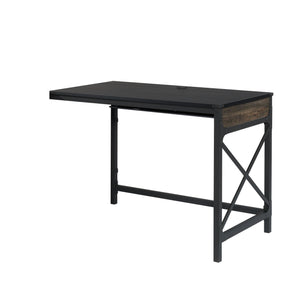 English Elm Desk Return 42" - Stylish Brown Finish, Durable Design With Smart Cable Management For Your Workspace B356P367740