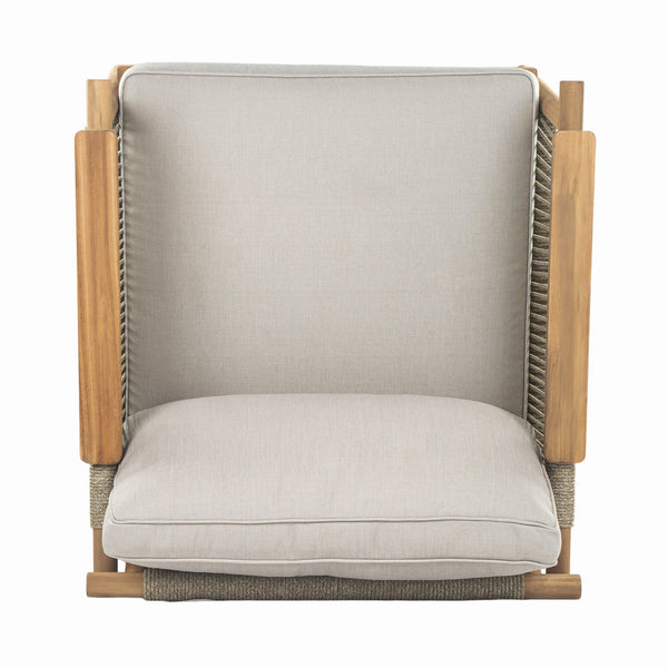 English Elm Christopher Knight Home® - Sumbawa Outdoor Club Chair Set Of 2 - Stylish Acacia Wood Frame & Easy-Care Cushions For Patios N775P226075B-S2