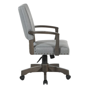 OSP Home Furnishings Santina Bankers Chair Antique Grey / Grey