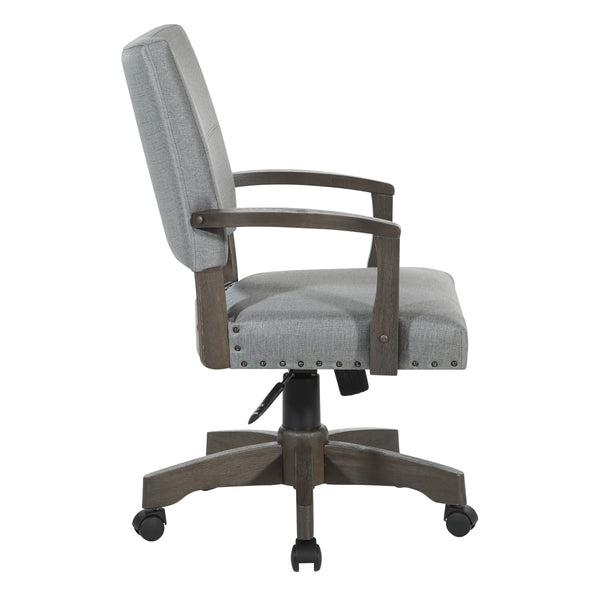 OSP Home Furnishings Santina Bankers Chair Antique Grey / Grey