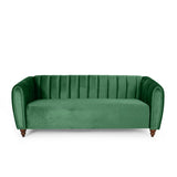 Christopher Knight Home® - Noble House - Richland Modern Glam Velvet Channel Stitch 3 Seater Sofa