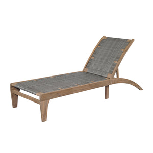 English Elm Christopher Knight Home® - BENFIELD Chaise Lounge Light Brown Acacia Wood Wicker Weather-Resistant Reclining Outdoor Seat 77" N776P294279G