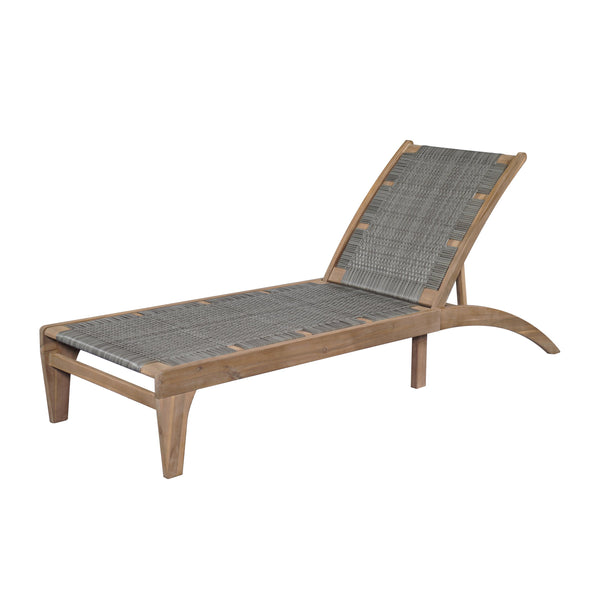 English Elm Christopher Knight Home® - BENFIELD Chaise Lounge Light Brown Acacia Wood Wicker Weather-Resistant Reclining Outdoor Seat 77" N776P294279G