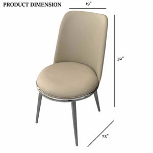 English Elm Contemporary Northall Arm Chair with Sleek Upholstery and Minimalist Profile for Modern Dining Spaces Silver,taupe 26 L x 22 W x 21 H B2741P407608