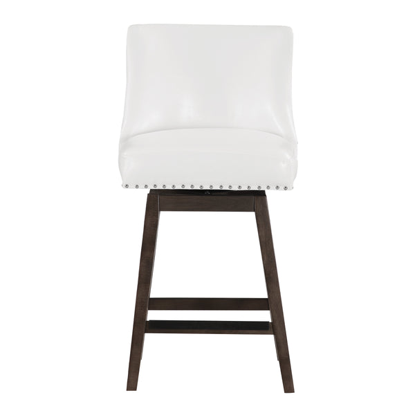 OSP Home Furnishings Granville 26" Swivel Counter Stool White/Grey