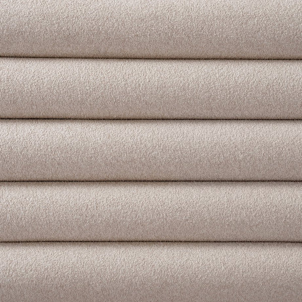 English Elm Christopher Knight Home® - Queen Wood Platform Bed with Taupe Bouclé Upholstered Headboard, Solid Slats, 800lb Support, Coastal-Modern Chic N758D799091D