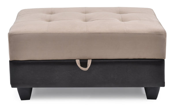 English Elm Gallant Mocha Ottoman - Elegant Tufted Design With Hidden Storage & Durable Comfort For Living Spaces B078P301537